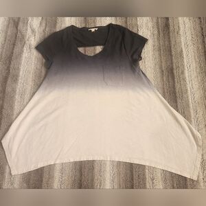 Hem & Thread Blue And White Ombre With Open Back Size S